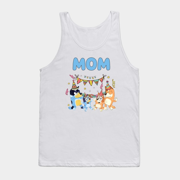 Bluey and Bingo mom Tank Top by Justine Nolanz